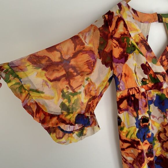 Maeve Floral Mini Dress - Multicolor - Picture 6 of 16